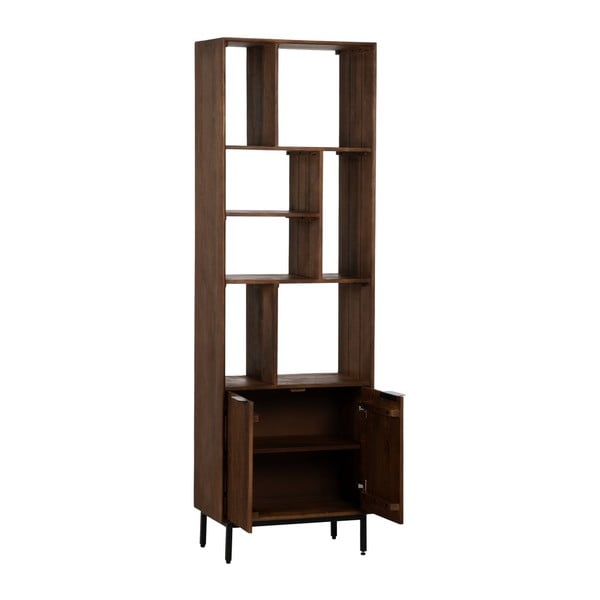 Bibliotecă maro din lemn de mango 60x190x30 cm Sagara – Ixia-image-3