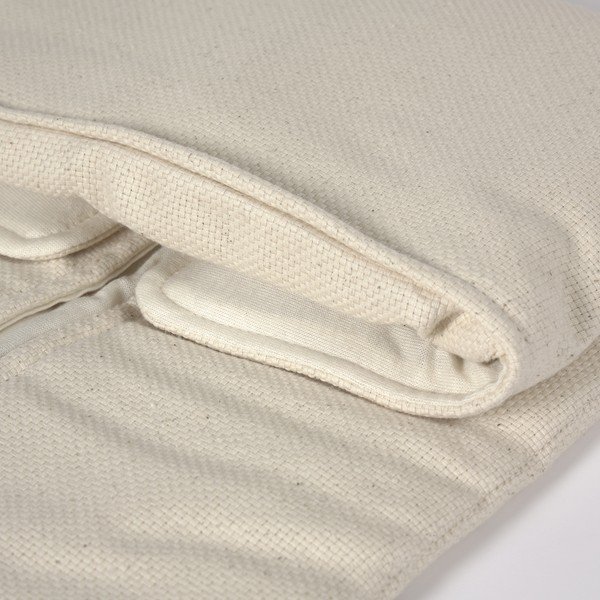 Saltea din bumbac organic pentru schimbat scutece Kave Home Jeila, alb-image-2