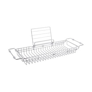 Suport reglabil din metal pentru cadă PT LIVING Tub, 61 - 86 cm, argintiu