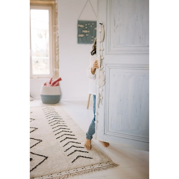 Covor crem lavabil/țesut manual din bumbac 140x210 cm Bereber Rhombs – Lorena Canals-image-4