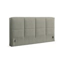 Tăblie de pat verde tapițată 189x100 cm Darren – Micadoni 