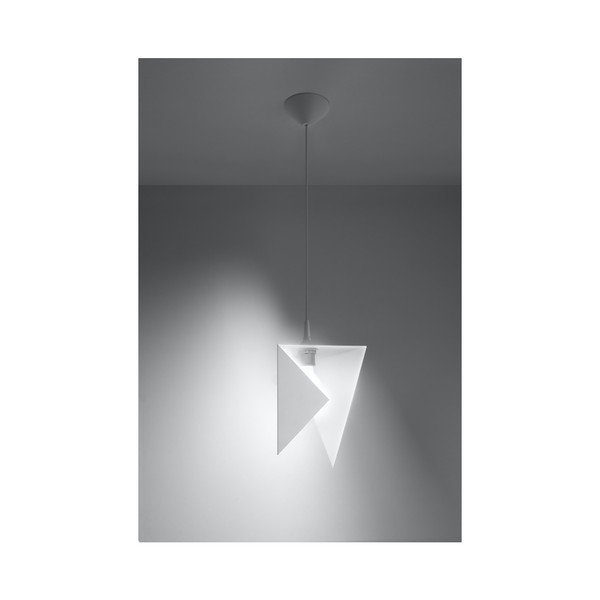 Lustră Sollux Trigono, alb-image-1