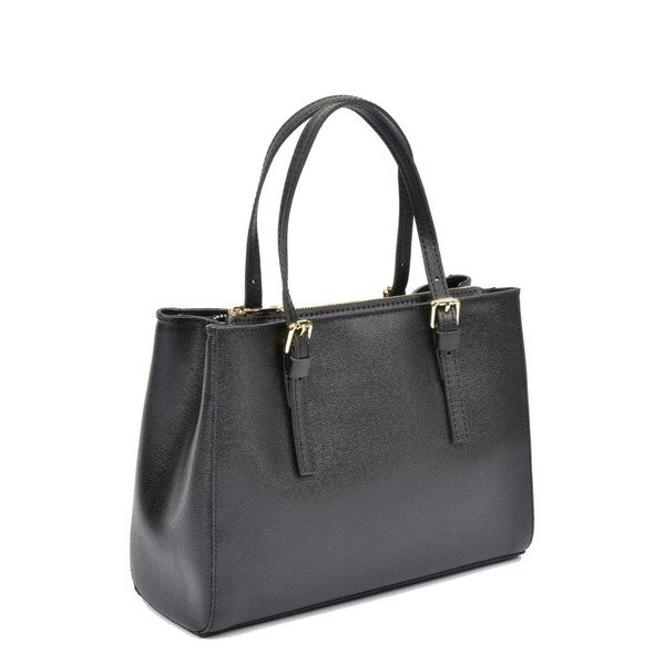 Geantă din piele Isabella Rhea Classic Nero, negru-image-4