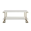 Măsuță de cafea CosmoLiving by Cosmopolitan Camila, 106 x 45 cm, alb - auriu