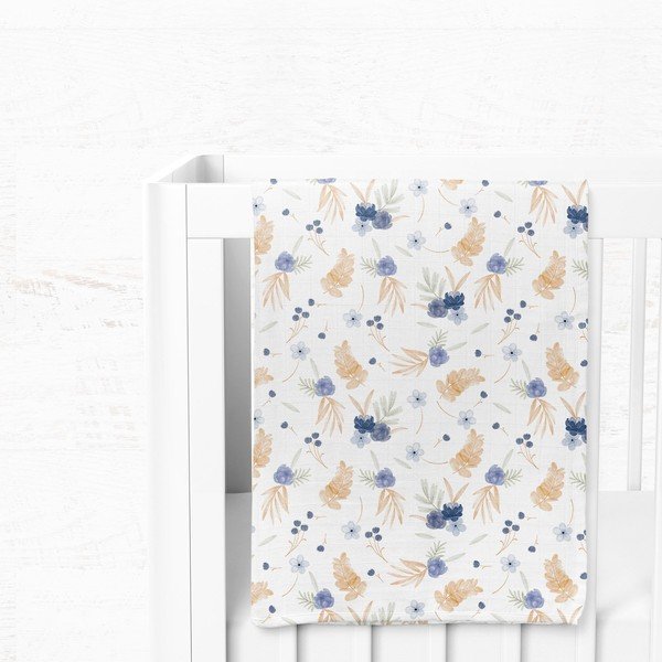 Pătură pentru copii albă din muselină 75x100 cm Mina – Mijolnir-image-3