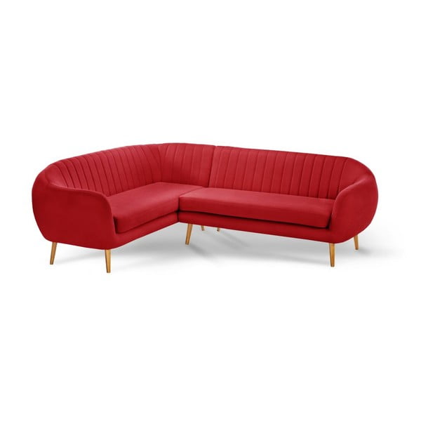Canapea cu șezlong pe partea stângă Stella Grand, roșu