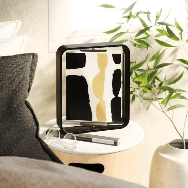 Ramă foto neagră cu picior de susținere din lemn 26x31,5 cm Bellwood – Umbra-image-3