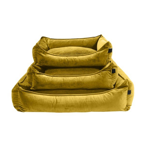 Pat pentru câine Ego Dekor Cocoon, 90 x 70 cm, galben-image-4