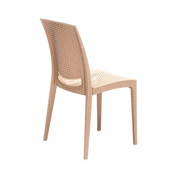 Set de dining pentru grădină bej din ratan artificial pentru 4 persoane Rattan – Floriane Garden-image-4