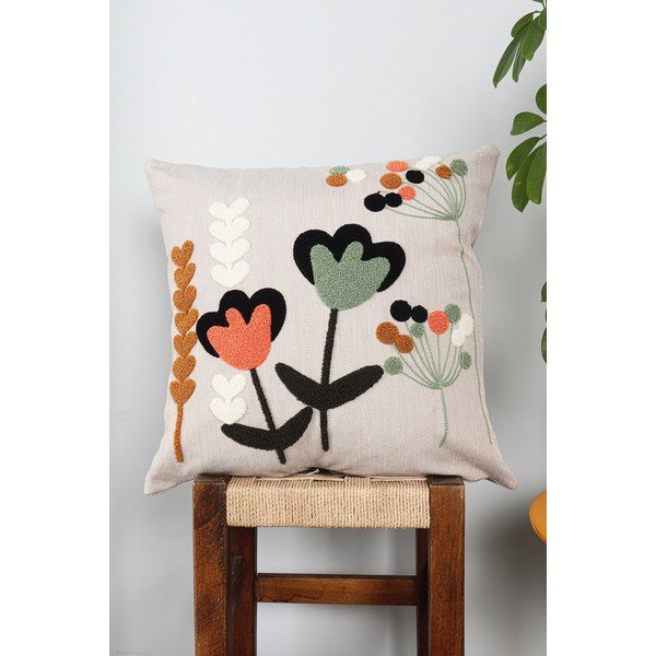 Față de pernă din in 43x43 cm Lale – Mioli Decor-image-1