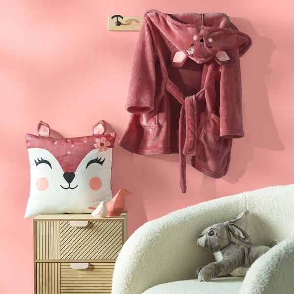 Pernă pentru copii din catifea 40x40 cm Bichette – douceur d'intérieur-image-1