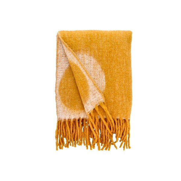 Cuvertură galbenă pentru o persoană 130x200 cm Styles - Villa Collection-image-1