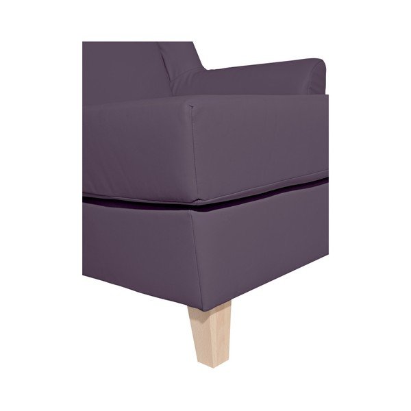 Șezlong din imitație de piele Max Winzer Judith, violet-image-4
