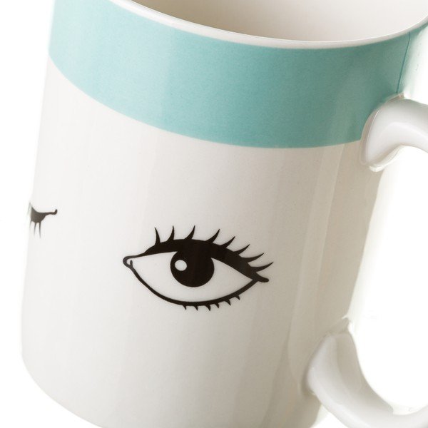 Cană din porțelan Unimasa Blue Dreameyes, 310 ml-image-1