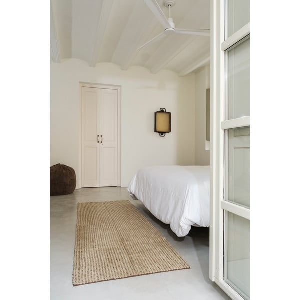 Covor tip traversă kaki lavabil, țesut manual din lână 80x230 cm Unexpected Wool – Lorena Canals-image-2