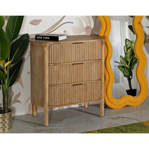 Comodă în culoare naturală din lemn de brad 80,5x82x47 cm Gothenburg – Mauro Ferretti-image-1