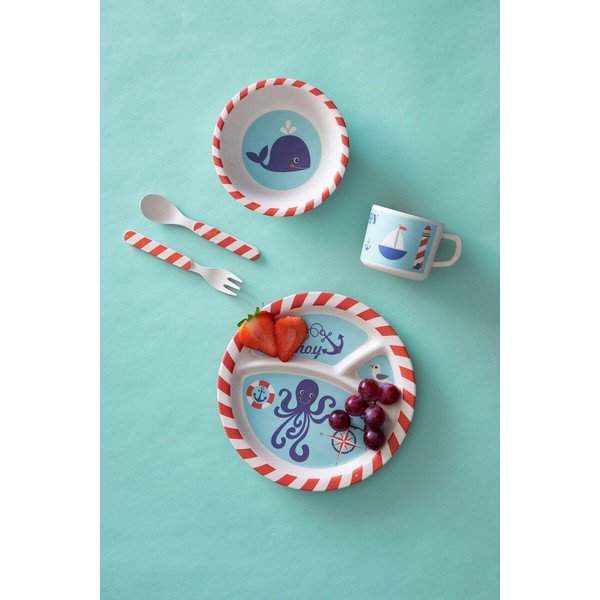 Set de veselă pentru copii 5 buc. din bambus Eden – Premier Housewares-image-1