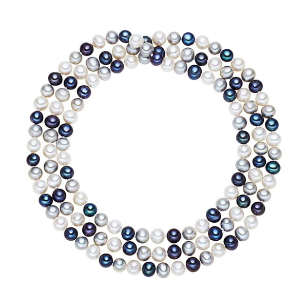 Colier din perle Chakra Pearls, 120 cm, alb