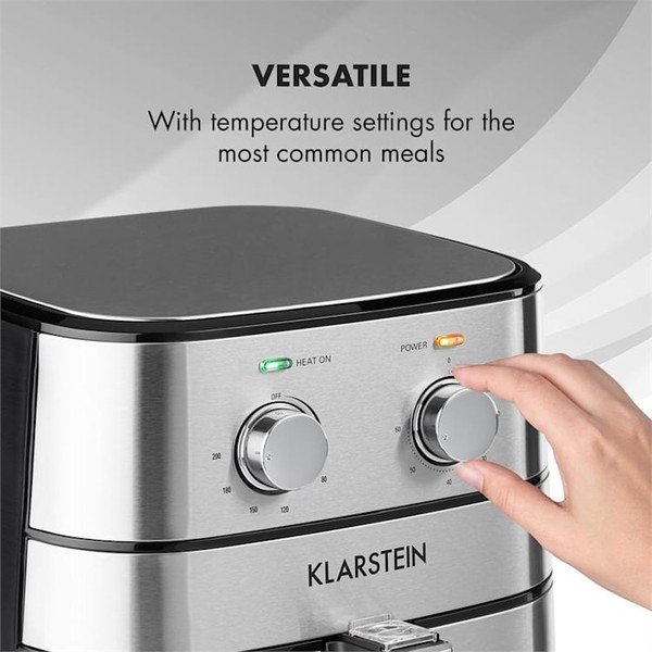 Air fryer argintiu AeroVital – Klarstein-image-1