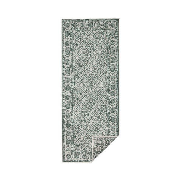 Covor reversibil Bougari Curacao, 80 x 350 cm, gri - verde-image-1