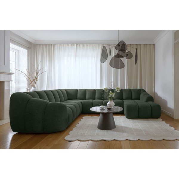 Colțar verde închis (cu colț pe partea stângă/în formă de "U") Shell – Miuform-image-1