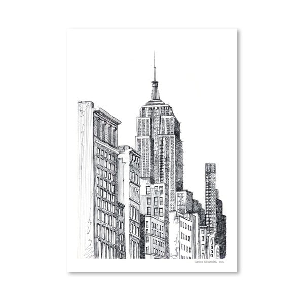 Poster Americanflat New York by Claudia Libenberg, 30 x 42 cm