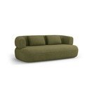 Canapea verde cu tapițerie din țesătură bouclé 178 cm Jenny – Micadoni 
