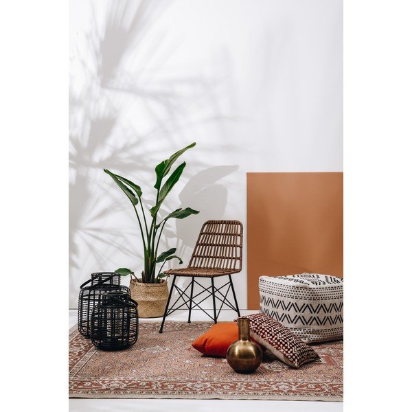 Set 2 felinare din bambus Hübsch Bamboo, negru-image-2