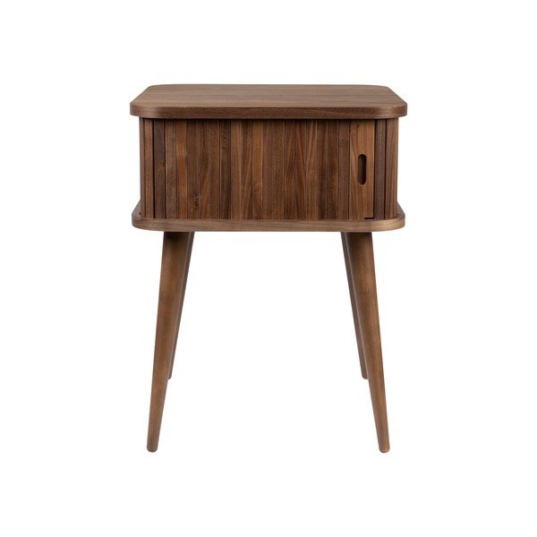 Noptieră maro cu aspect de lemn de nuc Barbier – Zuiver