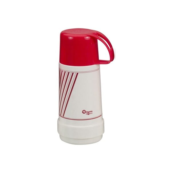 Sticlă termos Metaltex Vacuum, 500 ml, alb-roșu