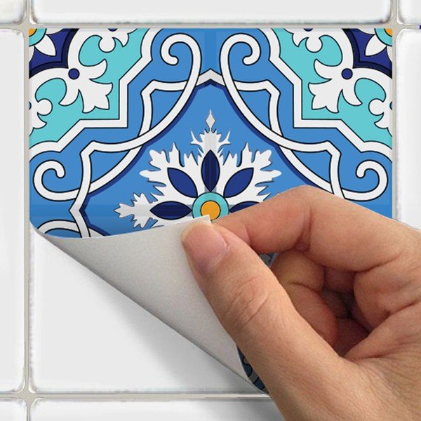 Set 24 autocolante de perete Ambiance Tiles Flamenco, 10 x 10 cm-image-3