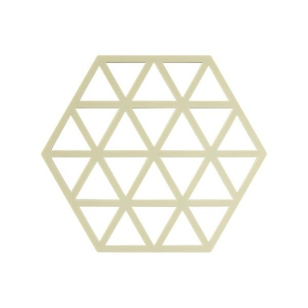 Suport din silicon pentru oale fierbinți Zone Triangles, verde galben