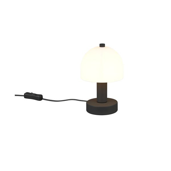 Veioză neagră-albă cu abajur din sticlă (înălțime 19 cm) Glenn – Reality-image-4