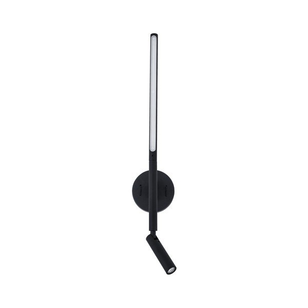 Aplică de perete negru-mat LED cu structură flexibilă din aluminiu Handy – Nova Luce