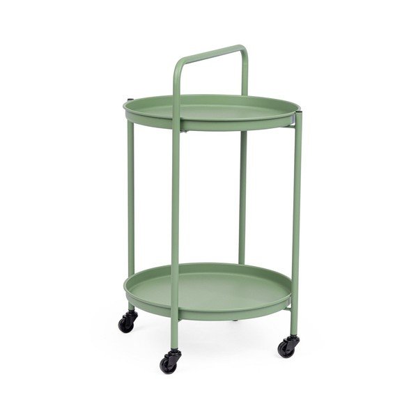 Măsuță de servire cu roți din oțel ø 44,5 cm Austin – Yes Everyday