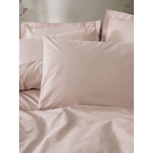 Lenjerie de pat roz prăfuit pentru pat de o persoană 200x140 cm Plain  – Mijolnir-image-2