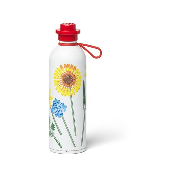 Termos pentru copii roșu/alb din metal 560 ml Botanicals – LEGO®