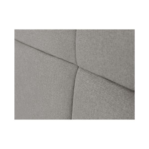 Tăblie de pat Mazzini Sofas Barletta, 180 x 120 cm, gri deschis-image-3