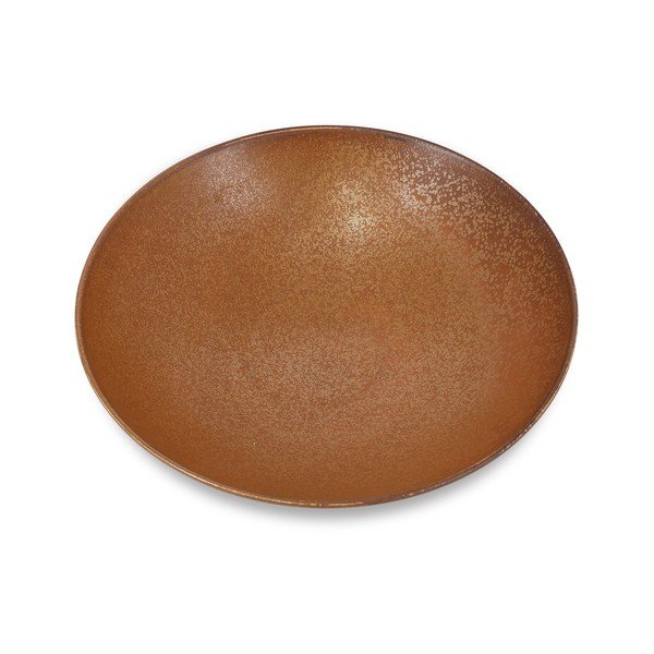 Farfurie maro adâncă din porțelan ø 26 cm Ovio – BonBistro-image-1