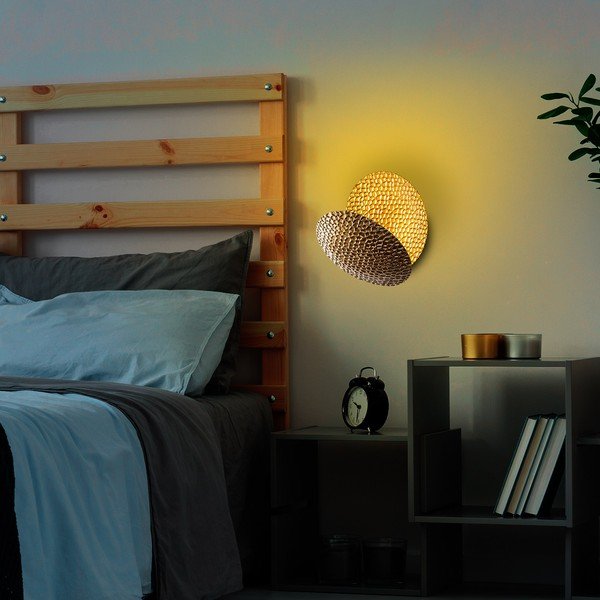 Aplică de perete aurie LED ø 21 cm Yosma – Opviq lights-image-2
