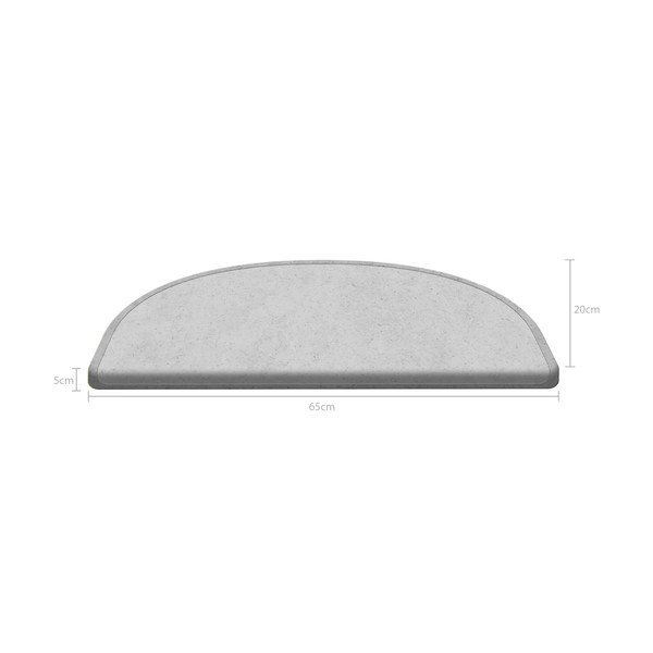 Covorașe pentru scări gri în set de 16 bucăți 65x20 cm Dots - Vitaus-image-4