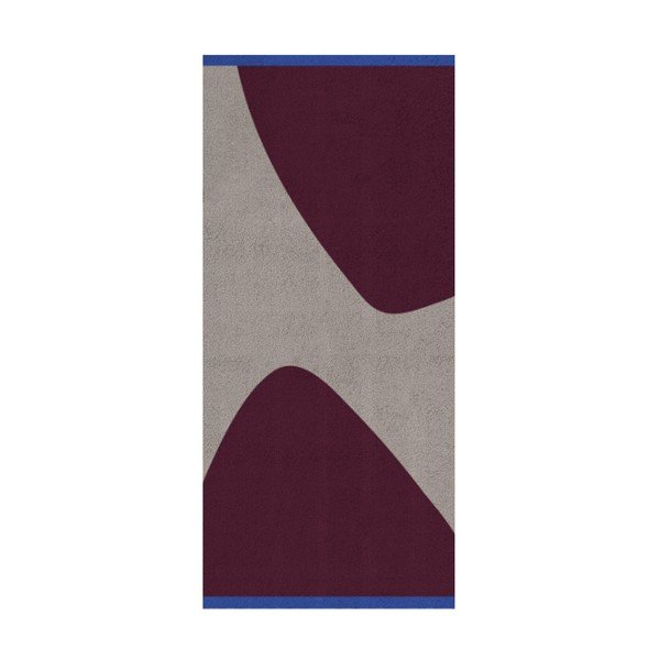 Covor burgundy/gri 70x150 cm Rocks – Mette Ditmer Denmark