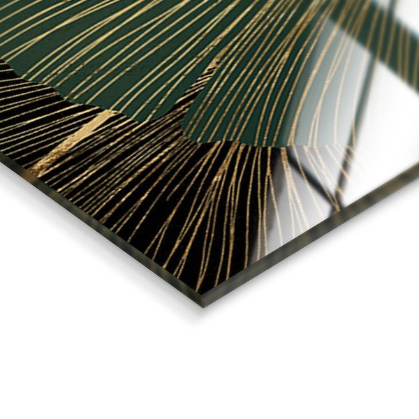 Ceas de perete din sticlă Gingko - Styler-image-4