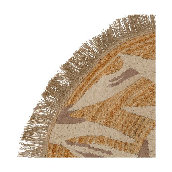 Covor bej rotund ø 100 cm – Sema-image-1