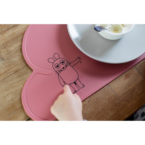 Suport din silicon pentru masă Kindsgut Mouse, 49 x 27 cm, roșu-image-3