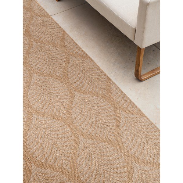Covor tip traversă pentru interior și exterior bej/fildeș 80x250 cm Duet Liora – NORTHRUGS-image-3