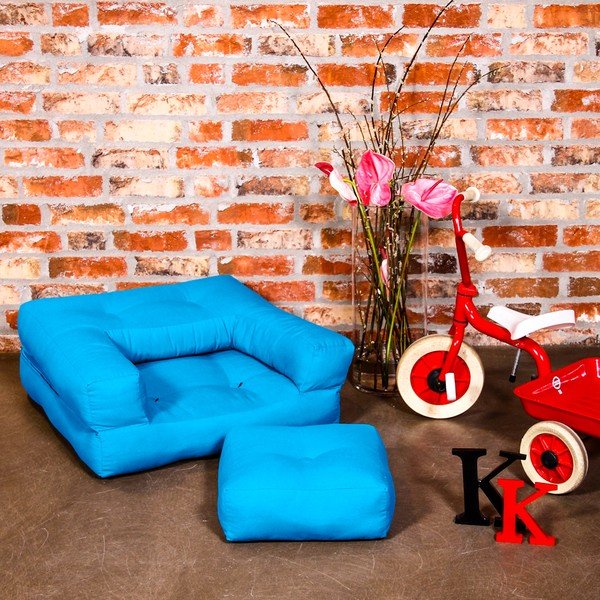 Fotoliu pentru copii Karup Baby Cube Horizon Blue-image-1