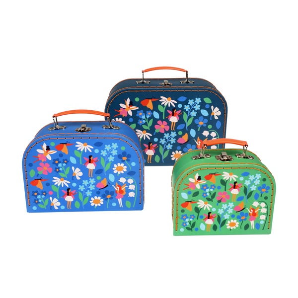 Valize pentru copii 3 buc. Fairies in the Garden - Rex London-image-2