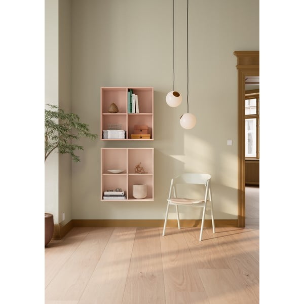 Bibliotecă roz suspendată 70x70x27 cm Mistral – Hammel Furniture-image-1