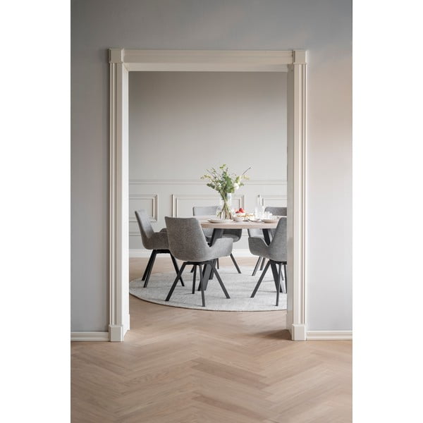 Set de scaune de sufragerie gri 2 buc. tapițat Norwell – Rowico-image-2